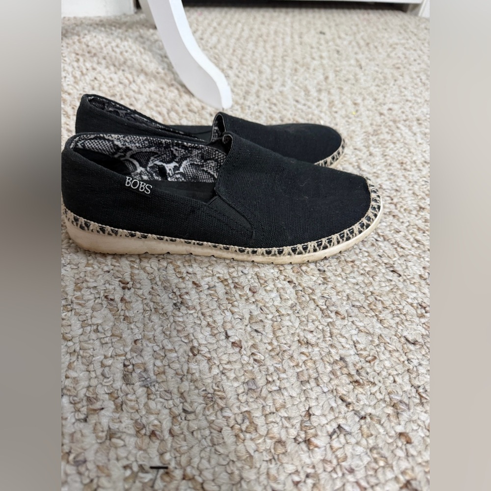 Bobs Skechers Memory foam Slip-On Shoes with Woven Trim size 7.5 - Picture 4 of 5